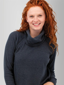 Cyndi Waffle Knit Cowl Neck studio alt2