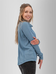 Cyndi Waffle Knit Cowl Neck studio alt1