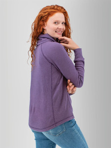 Cyndi Waffle Knit Cowl Neck studio alt1