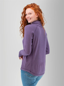 Cyndi Waffle Knit Cowl Neck studio back