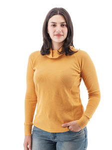 Cyndi Waffle Knit Cowl Neck studio