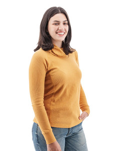 Cyndi Waffle Knit Cowl Neck studio alt 1