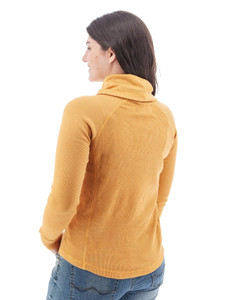 Cyndi Waffle Knit Cowl Neck studio back