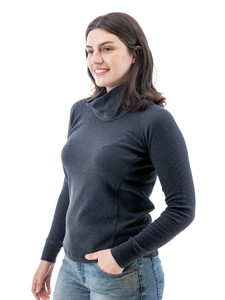 Cyndi Waffle Knit Cowl Neck studio alt 1