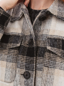 Joni Boyfriend Plaid Shirt Jacket studio alt2