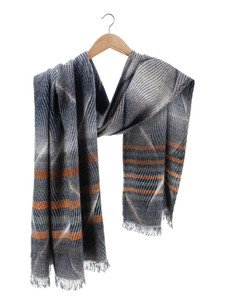 Shell Swirl Striped Scarf studio