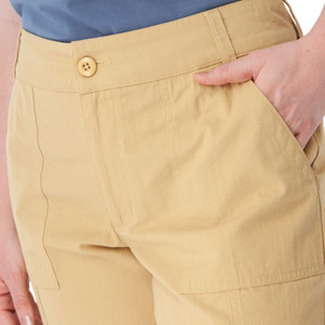 Harris Cotton Ripstop Short Starfish Yellow pocket detail