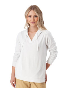 Mari Pull-On Hoodie White alt 1