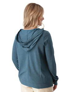 Mari Pull-On Hoodie Mallard Blue back