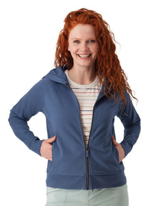 Inola Zip Up Hoodie Vintage Indigo Blue alt 1