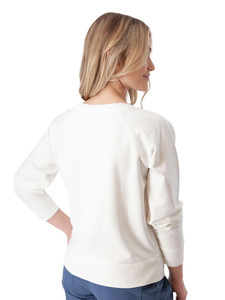 Inola Raglan Sleeve Sweatshirt White back