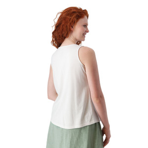 Calypso V-Neck Tank Tank Top White back