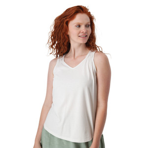 Calypso V-Neck Tank Tank Top White