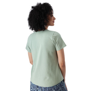 Basis Solid Organic Cotton T-Shirt Jadeite Green back