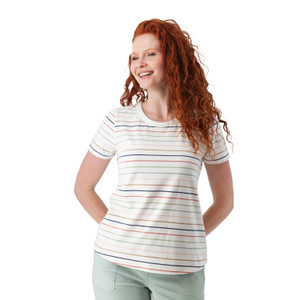 Basis Organic Cotton Patterned T-Shirt Multi Color Stripe
