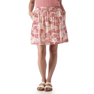 Kassie Pull-On Printed Skirt Dusty Rose Red