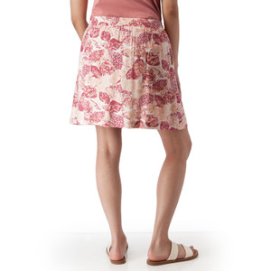 Kassie Pull-On Printed Skirt Dusty Rose Red back