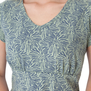 Daystar Printed T-Shirt Dress Jadeite Green detail