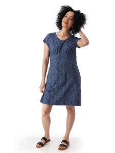 Daystar Printed T-Shirt Dress Vintage Indigo Blue alt 1