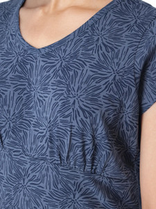 Daystar Printed T-Shirt Dress Vintage Indigo Blue detail