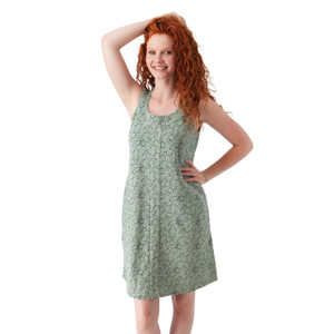 Bellamy Printed French Terry Dress Jadeite Green alt 1