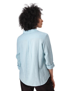 Laken Popover Top Crystal Blue back