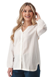 Caspian Seersucker Top White alt 1
