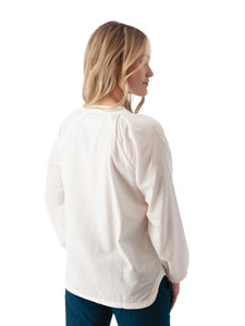 Caspian Seersucker Top White back