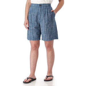 Leni Striped High Rise Bermuda Short Gibraltar Sea Blue
