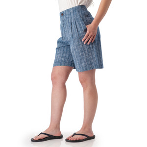 Leni Striped High Rise Bermuda Short Gibraltar Sea Blue alt 1