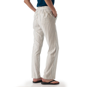 Breezy Striped Pull On Pant White back