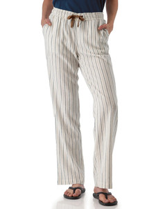 Breezy Striped Pull On Pant White
