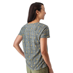 Farley Raglan Burnout T-Shirt Gibraltar Sea Blue back