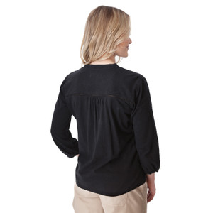 Simone 3/4 Sleeve Top Black back