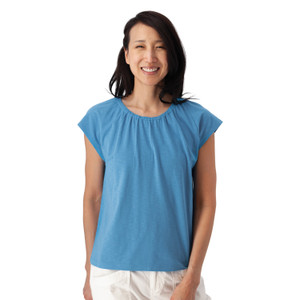 Isla Raglan Sleeve Top Cinder Blue alt 1
