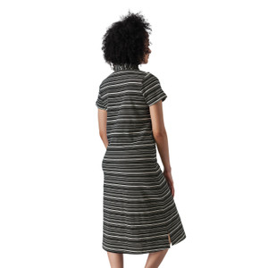 Endless Summer Striped Midi Dress Black back