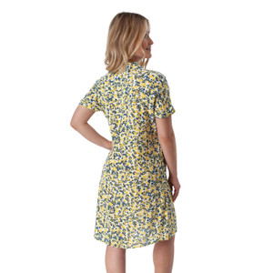 Francesca Mandarin Collar Shift Dress white back