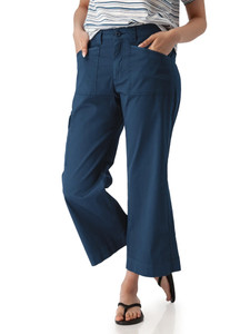 Arden Mid-Rise Wide Leg Utility Pant Gibraltar Sea Blue