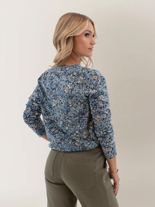 Frostkiss Floral Long Sleeve Tee studio back