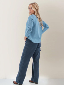 Bronte Embroidered Long Sleeve Top studio back