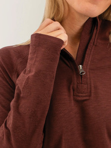 MacIntyre Quarter Zip Embroidered Pullover studio alt2