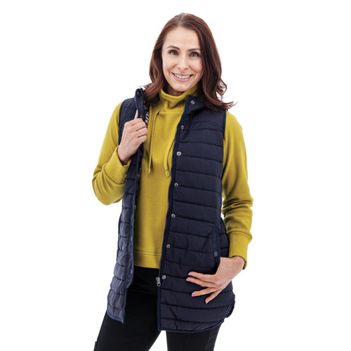 Fallon Long Puffer Vest studio