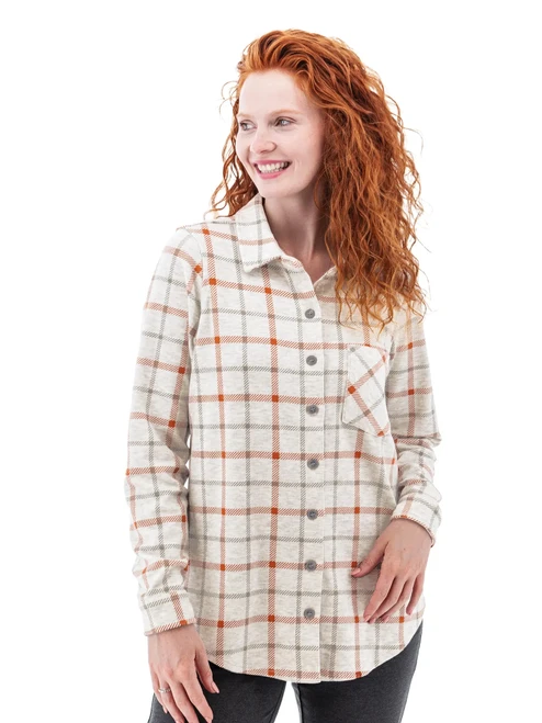 Luscious Plaid Fleece Shirt studio