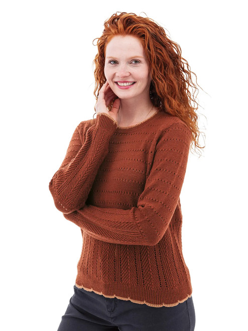 Halcyon Pointelle Sweater studio