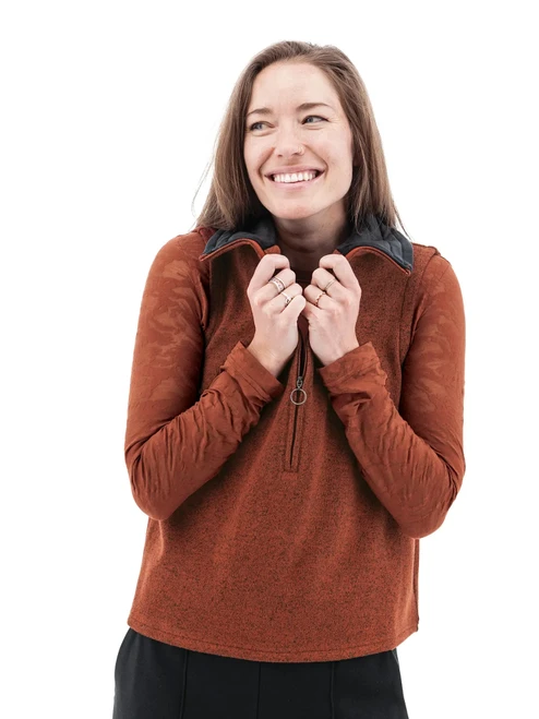 Perfect 1/2 Zip Fleece Vest studio