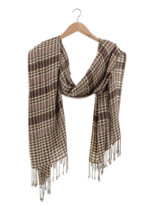 Women's Classic Houndstooth Scarf | Aventura