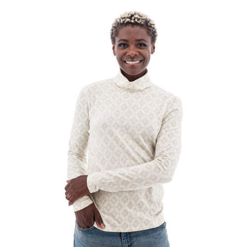 Mariela Organic Geo Print Turtleneck studio