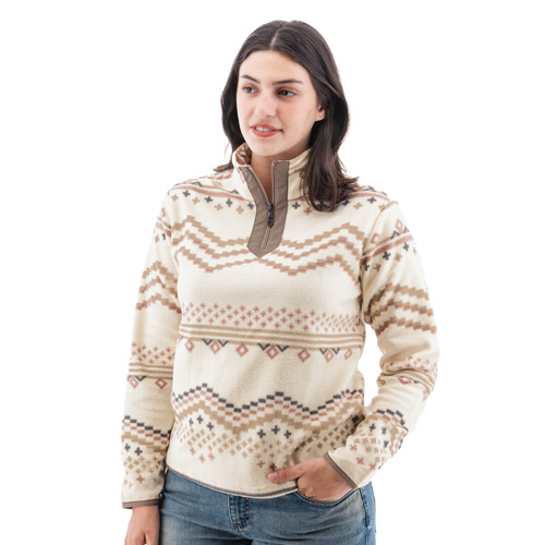 Lucy Print Fleece Pullover studio