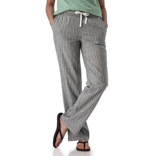 Breezy Striped Pull On Pant Black