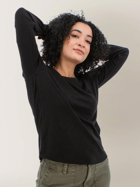 Glacienne Smocked Cuff Bishop Sleeve Top Studio